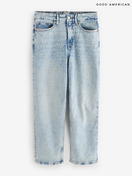 Good American Crystal Stars Good 90s Cropped Jeans (H83640) | R$ 2.220