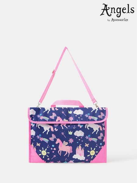 Angels By Accessorize Purple Girls Unicorn Print Book Bag (H83667) | OMR8