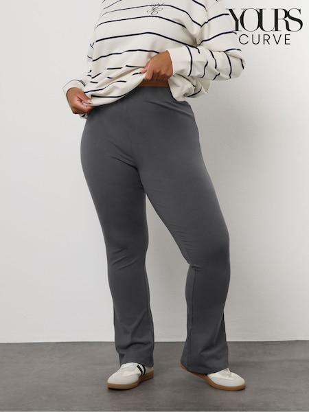 Cinza - Yours Curve Flare Leggings (H83678) | R$ 215