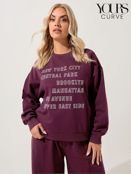 Yours Curve New York Locations T-Shirt (H83698) | R$ 265
