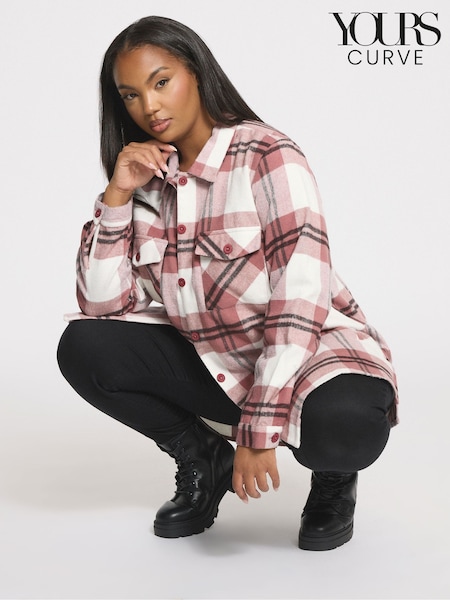 Rosa - Yours Curve Check Shacket (H83722) | 48 €