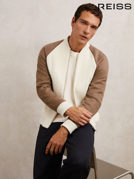 Reiss Off White/Oatmeal Rylan Jacket (H83811) | €385