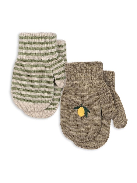 Konges Sløjd Brown 2 Pack Filla Mittens (H83861) | €25