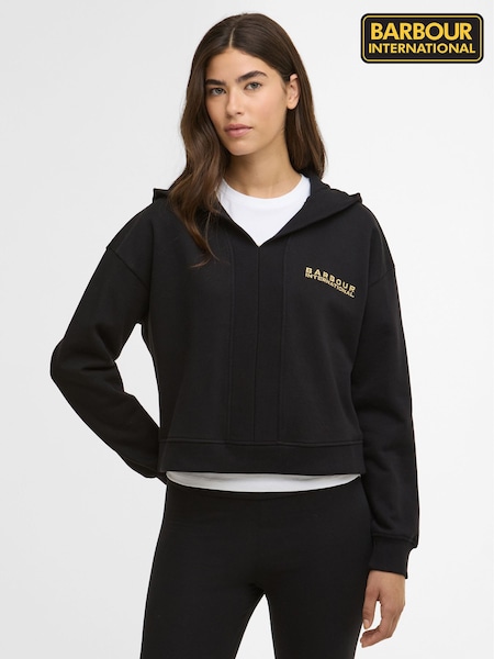 Barbour® International Black Alexis Hoodie (H83887) | $208