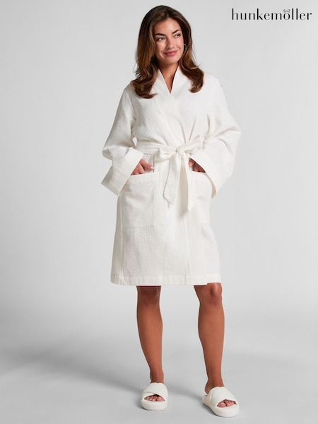 Hunkemöller Waffle White Bathrobe (H84465) | €55