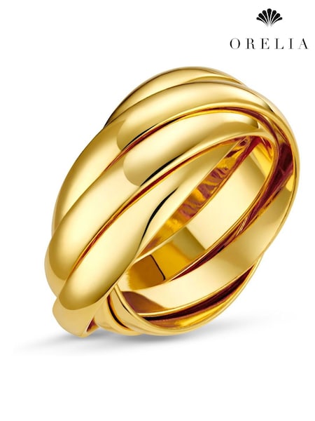 Orelia London Gold Tone Interlocking Russian Rings (H84557) | €32