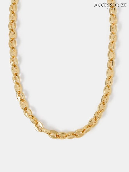Accessorize 14ct Gold Chunky Link Chain Necklace (H84576) | €31