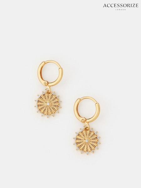 Accessorize 14ct Gold Sun Drop Earrings (H84577) | € 23