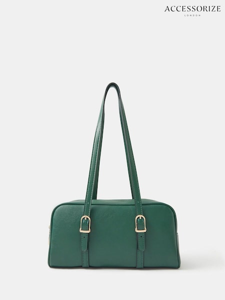 Accessorize Green Buckle Strap Bowler Bag (H84578) | €42