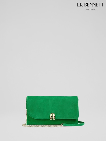 LK Bennett Green Essie Blend Resin Teardrop Purse (H84600) | OMR110