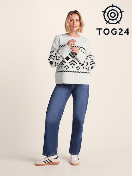 Tog 24 Grey Womens Tamara Knitted Jumper (H85001) | 243 QAR