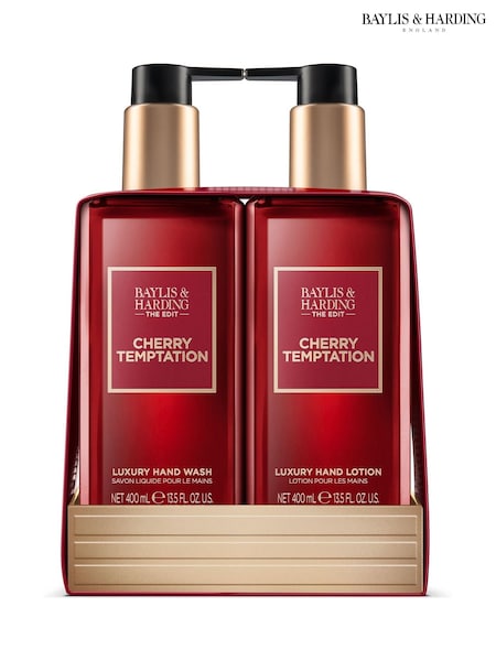 Baylis & Harding The Edit Cherry Temptation Hand Wash & Hand Lotion Gift Set (H85013) | €16