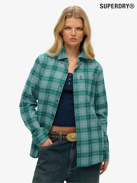 Superdry Oversized Cotton Vintage Check Shirt (H85054) | R$ 445