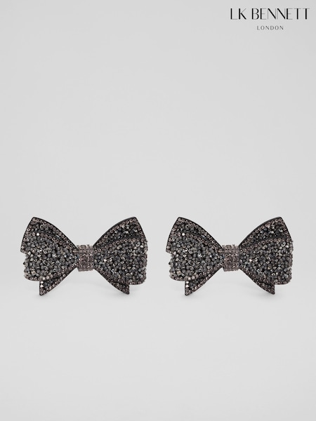 LK Bennett Black Crystal Rock Polyester Shoe Clip (H85070) | € 69
