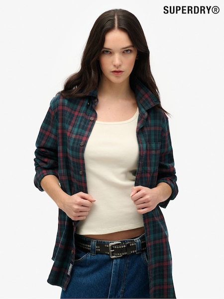 Superdry Blue Oversized Vintage Check Shirt (H85165) | €58