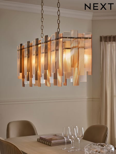 Mink Brown Trieste Linear Pendant (H85188) | €420