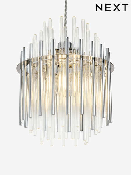 Chrome Easy Fit Arundel Shade Ceiling Light (H85195) | €72