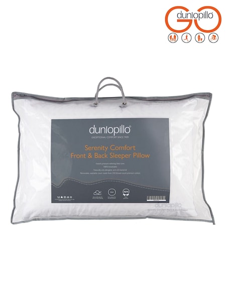 Dunlopillo Front Back Sleeper Latex Pillow with Cotton Cover (H85201) | AED635