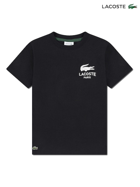 Lacoste Black Graphic Core Logo T-Shirt (H85374) | €53