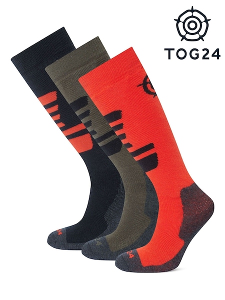 Tog 24 Black Kids Bergenz Ski Socks 3 Pack (H85451) | AED140