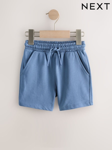 Denim Blue Jersey Shorts (3mths-7yrs) (H85542) | AED20 - AED30