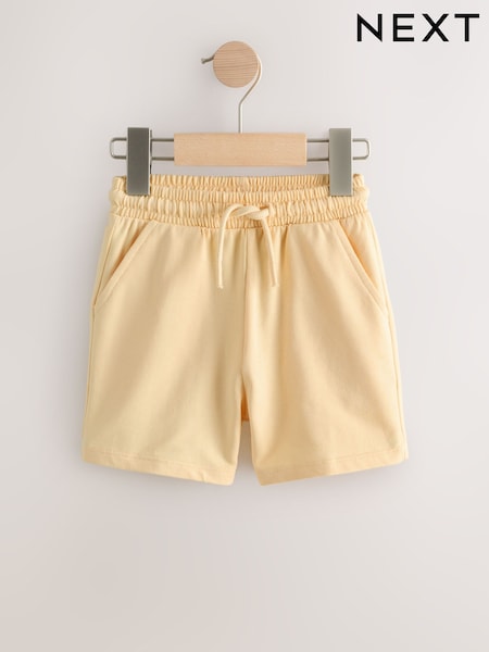 Butter Yellow Jersey Shorts (3mths-7yrs) (H85544) | AED20 - AED30