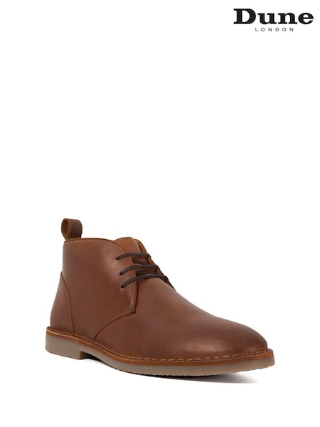 Dune London Brown Cashed Desert Boots (H85649) | AZN 273