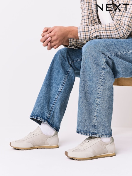 Neutralny - Suede Nylon Trainers (H85673) | 335 zł