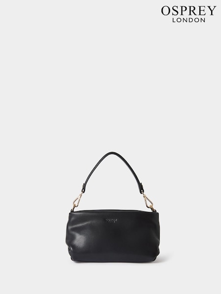 Osprey London The Carina Leather Black Shrug (H85713) | OMR91