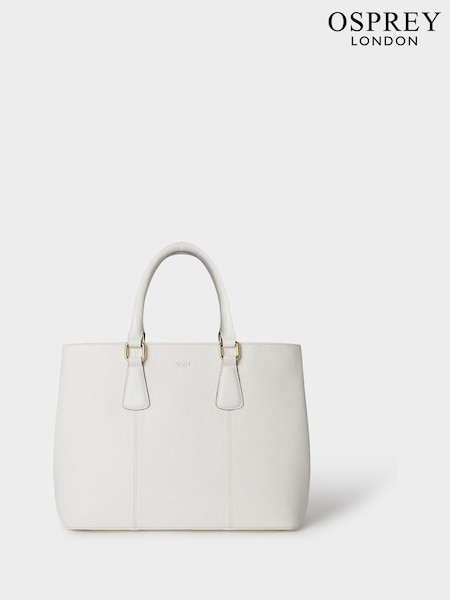 Alb - Geantă de lucru din piele Osprey London The Adaline (H85717) | 1,303 LEI