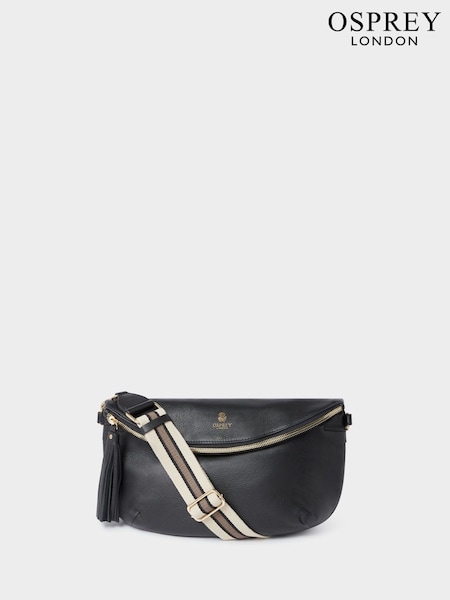 Osprey London The Milano Leather Blue Sling Bag (H85727) | €287