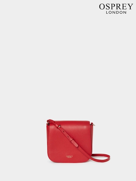 Osprey London Red The Elfin Mini Leather Cross-Body Bag (H85733) | €93