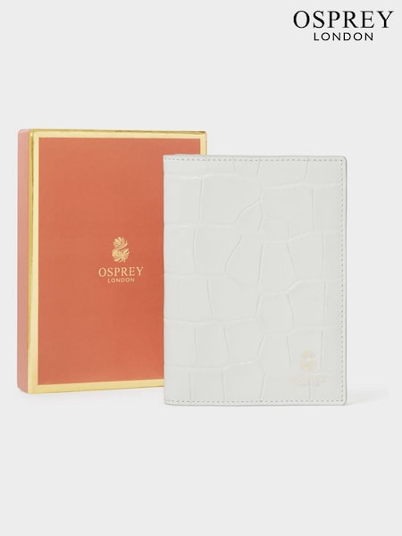 Osprey London The Wentworth Italian Leather Blue Passport Cover (H85761) | R$ 640