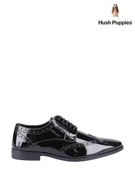 Hush Puppies Elliot Black Brogues Patent (H85808) | €93