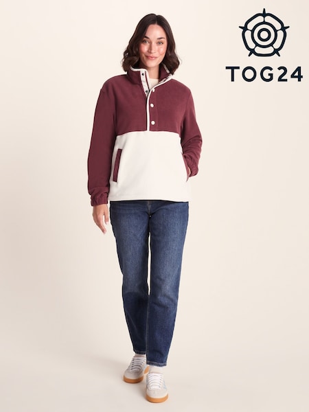 Tog 24 Cream Womens Symes 1/2 Neck Fleece (H85818) | €44