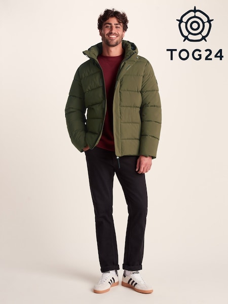 Tog 24 Green Mens Tunnard Padded Short Jacket (H86205) | €102