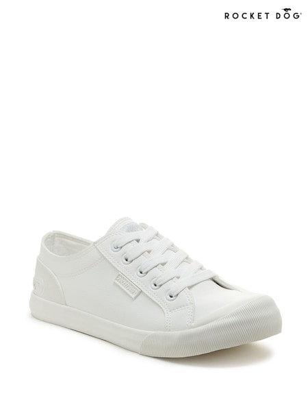 Rocket Dog Jazzin Sporty PU Rocket White Trainers (H86337) | 78 €