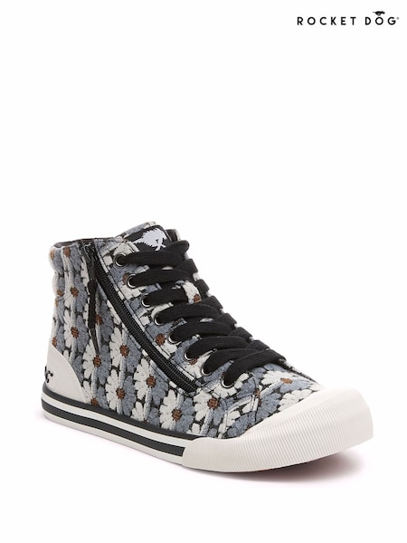 Rocket Dog Jazzin Hi Ryde Cotton Black Trainers (H86338) | 94 €