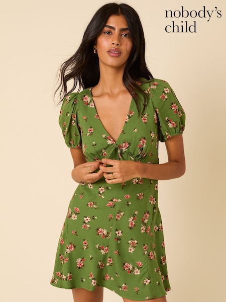 Nobody's Child Green Ella Mini Dress (H86347) | €83