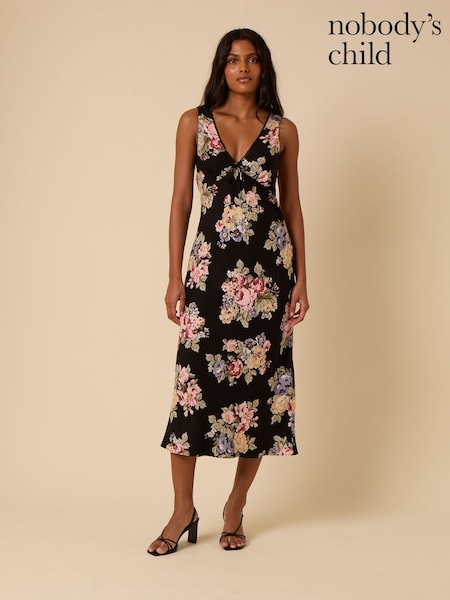 Nobody's Child Black Abbey Midi Dress (H86348) | €75