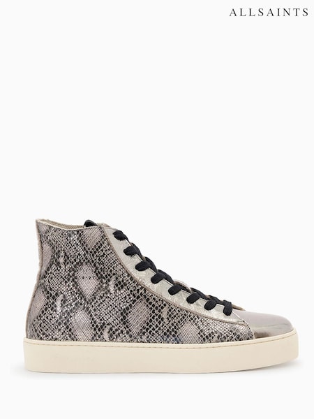 AllSaints Grey High Tana Met  High Top Trainer (H86431) | € 187