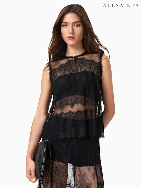 AllSaints Black Clara Top (H86436) | R$ 1.275
