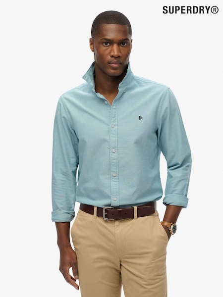 Superdry Blue Classic Oxford Long Sleeve Shirt (H86461) | €58