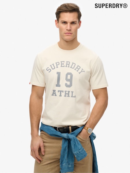 Superdry Vintage Athletic Essential Graphic Print T-Shirt (H86465) | R$ 295