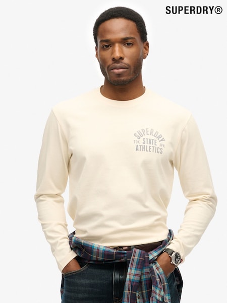 Superdry Athletic Essentials Long Sleeve T-shirt (H86466) | R$ 295