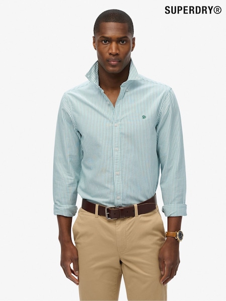 Superdry Blue Classic Oxford Long Sleeve Shirt (H86468) | €58