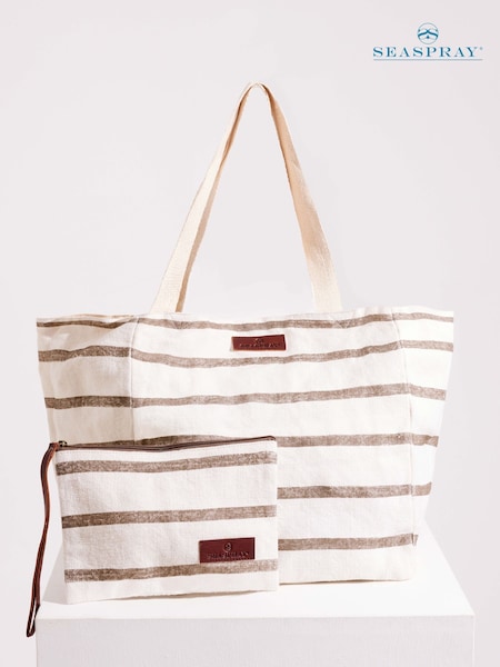 Seaspray Jumbie Stripe Beach Bag And Purse Set (H86518) | €66