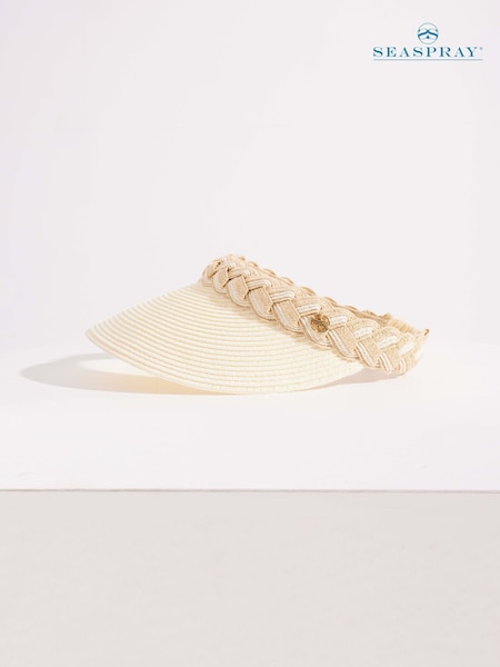 Seaspray Amelia Braided Visor Hat (H86534) | €48