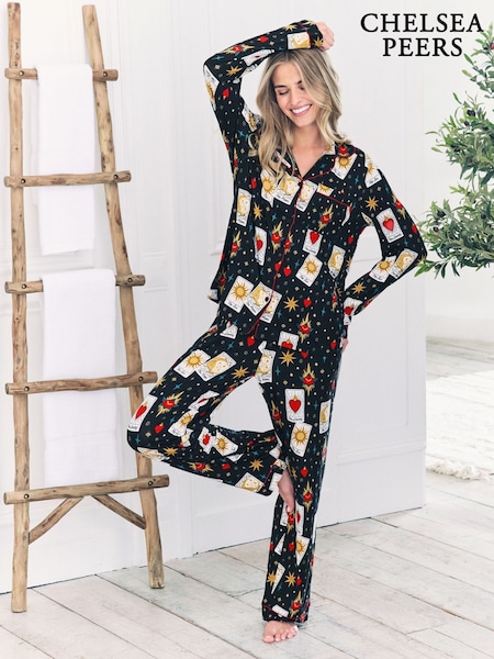 Chelsea Peers Tarot Card Print Long Pyjamas Set (H86627) | 64 €
