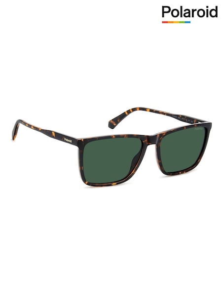 Polaroid Rectangular Brown Sunglasses (H86766) | €63